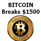 Bitcoin Breaks $1500
